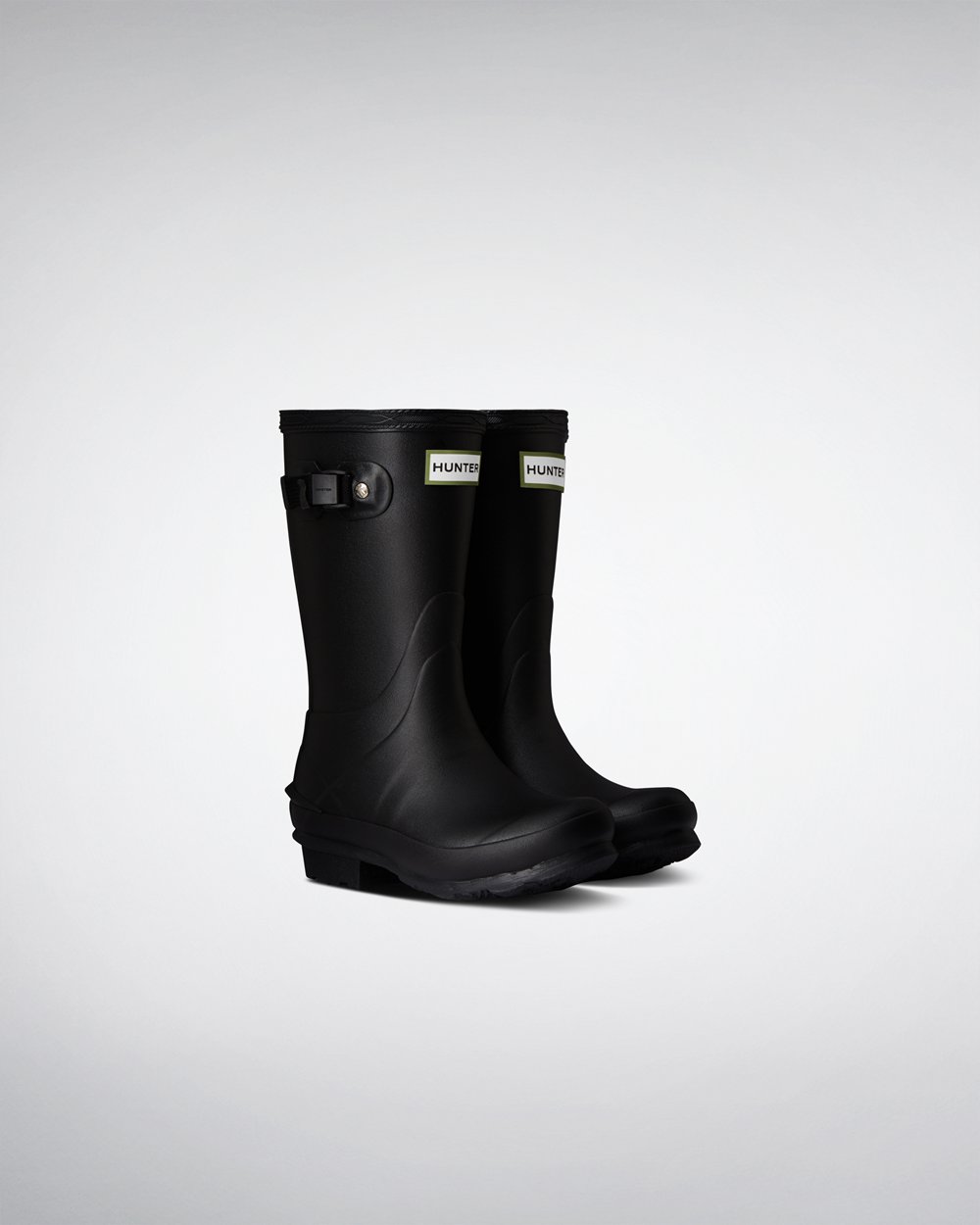 Hunter Niños Norris - Botas de Lluvia Negras - 491-MQSNRG